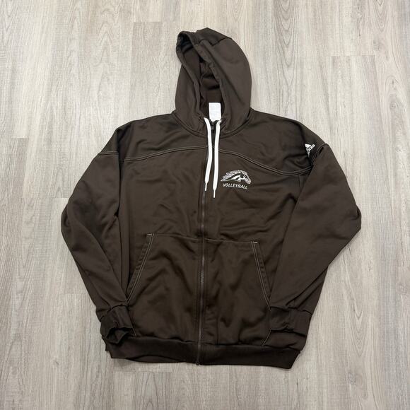 Adidas Western Michigan Broncos Hoodie Men's 2XL Brown Volleyball Sweatshirt WMU - Picture 1 of 7